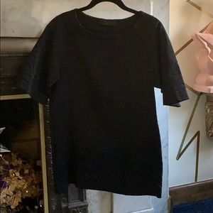 Sally Lapointe snake skin black jersey t-shirt sz4